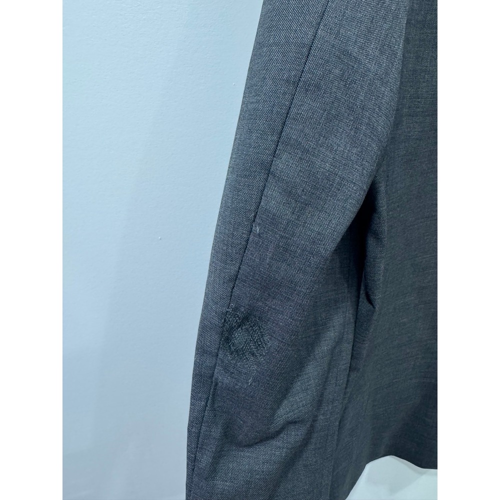 J. Crew Ludlow Men Slim Grey Wool Two Button Blazer Suit Jacket 40R - Picture 4 of 12